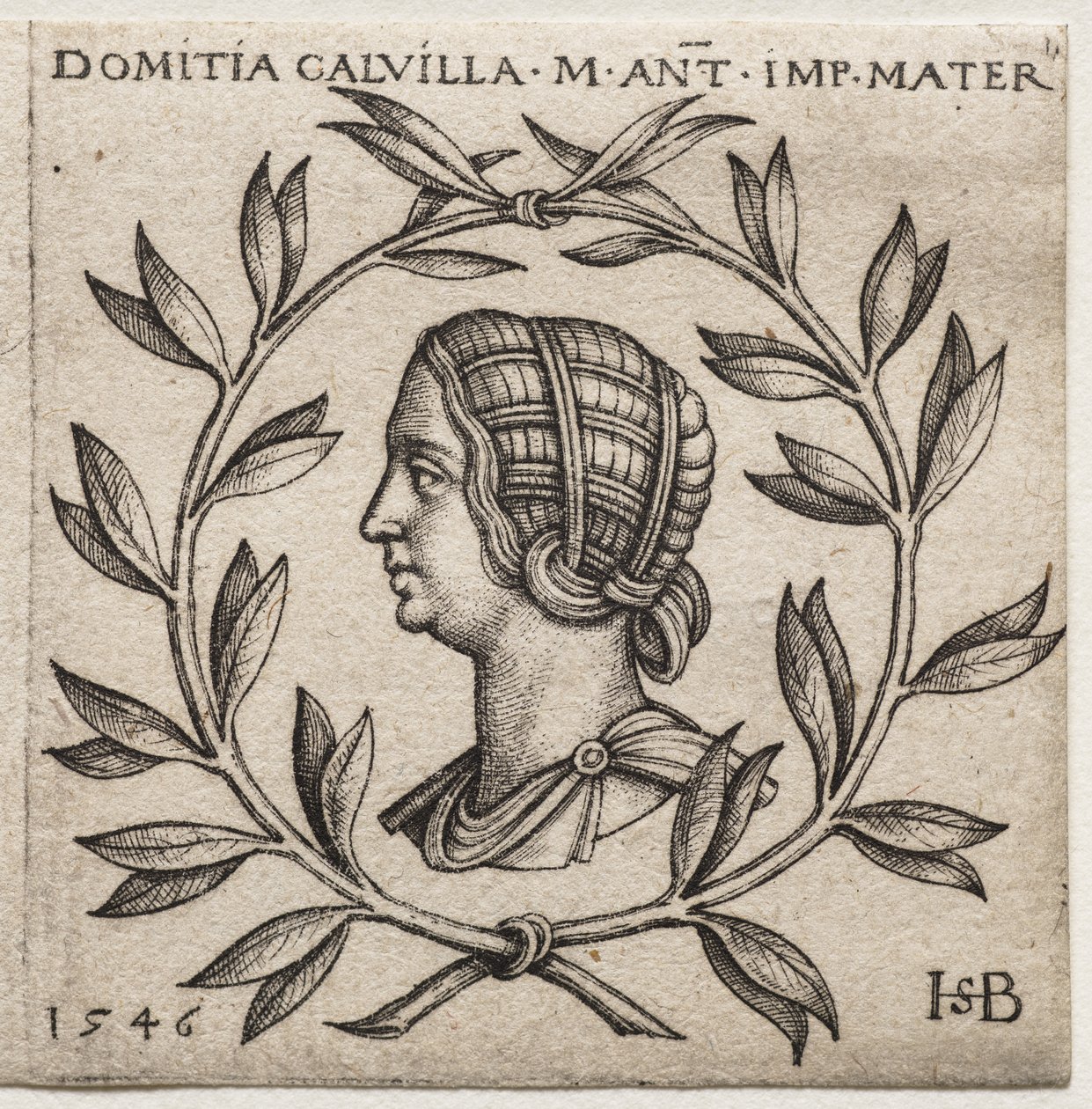 Byste av Domitia Calvilla av Hans Sebald Beham