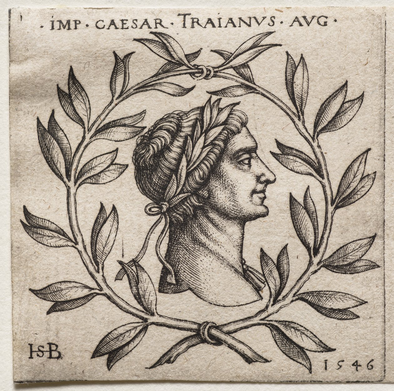 Byste av keiser Trajan av Hans Sebald Beham