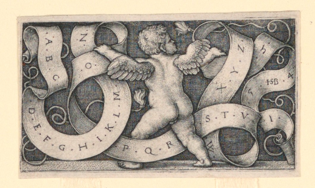 Genialt med alfabetet av Hans Sebald Beham