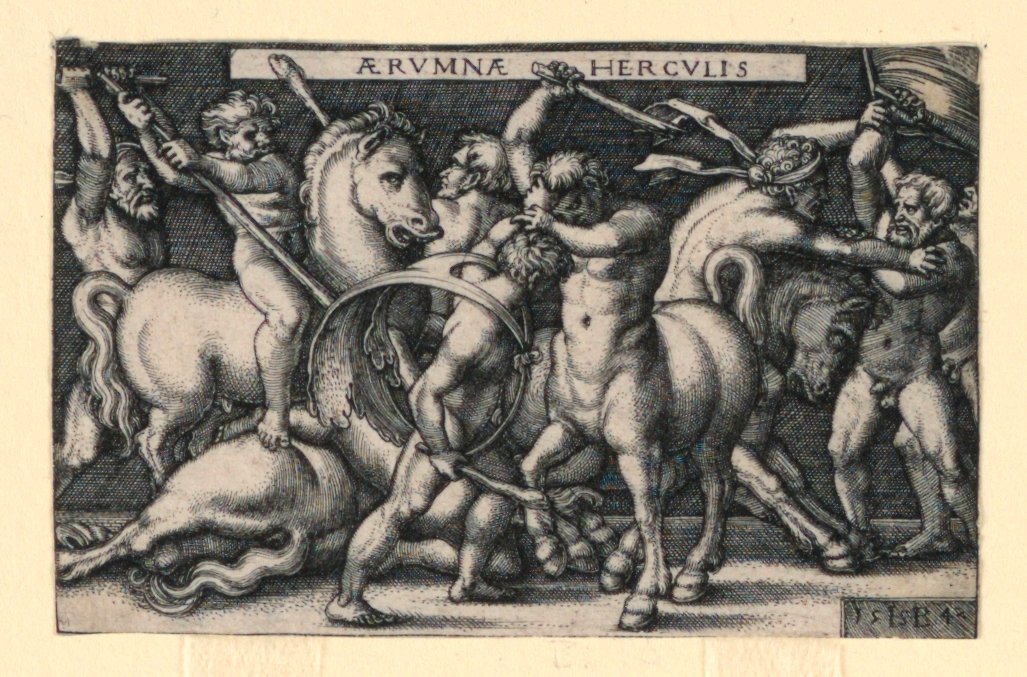Hercules kjemper mot kentaurene av Hans Sebald Beham