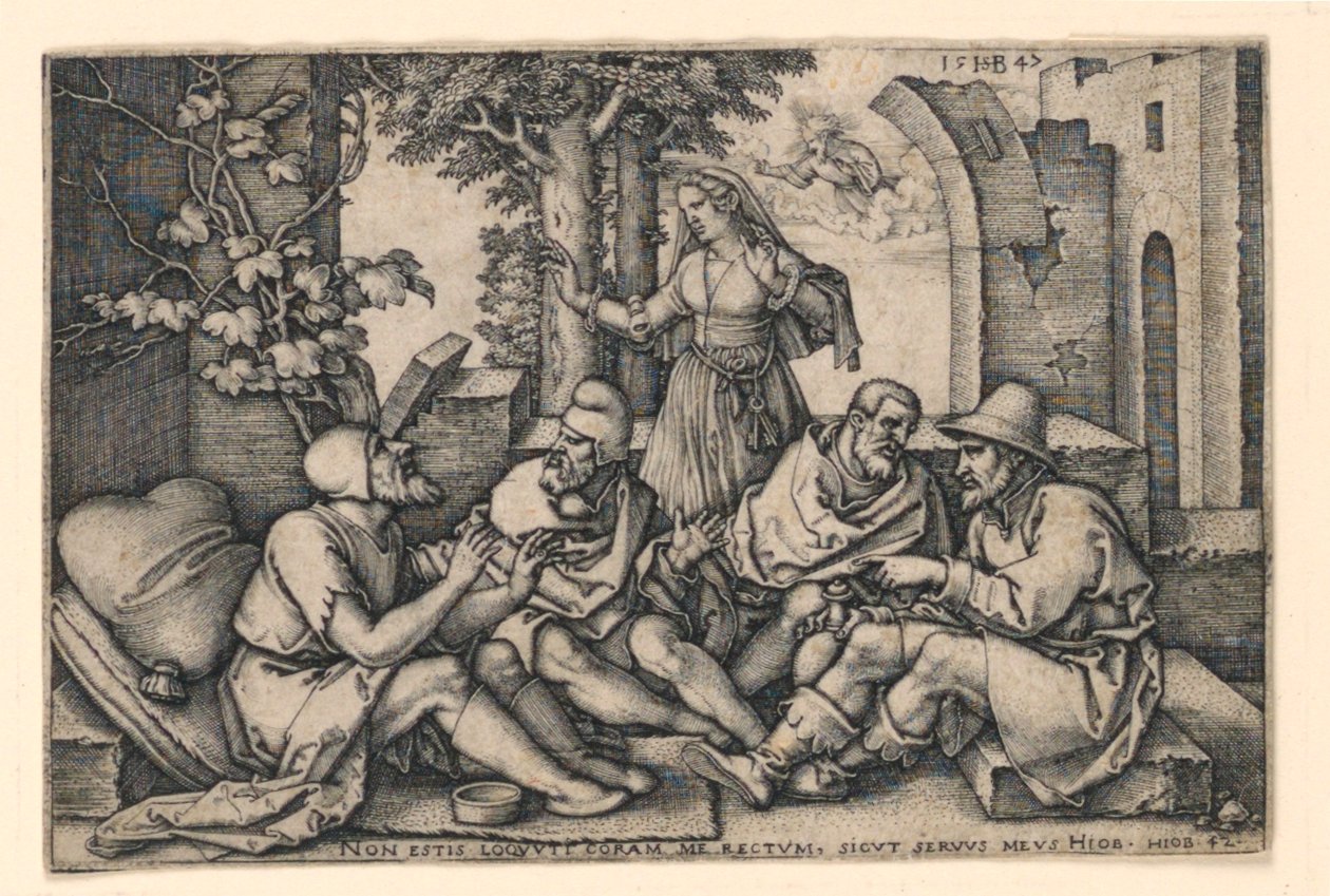 Job samtaler med vennene sine av Hans Sebald Beham