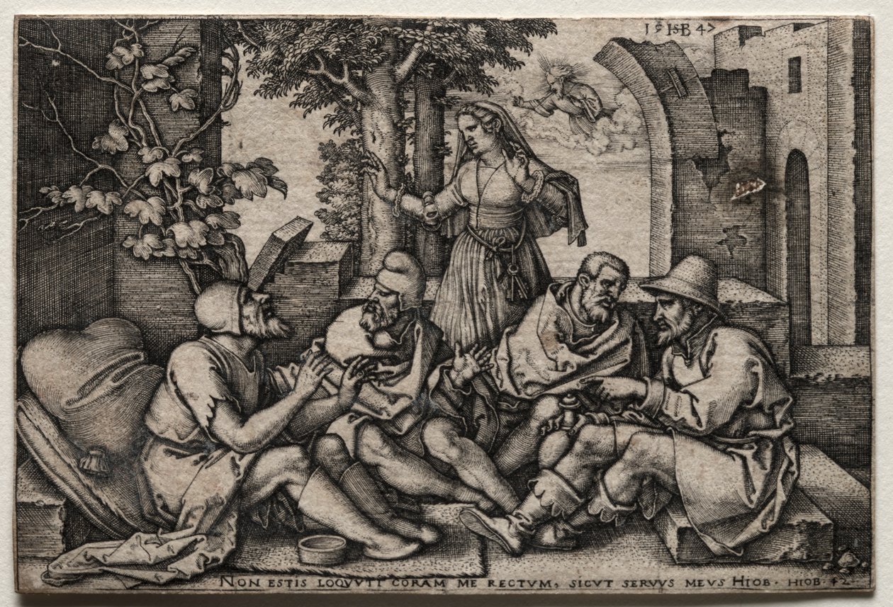 Job og hans venner. av Hans Sebald Beham