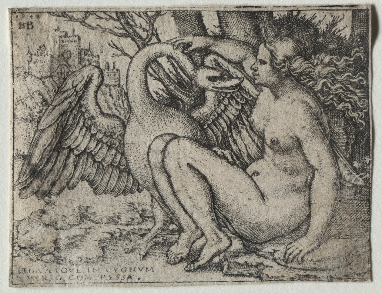 Leda og Svanen av Hans Sebald Beham