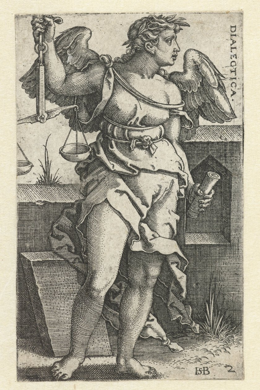 Logikk (dialektikk) (tittel på objekt) Seven Liberal Arts (serietittel) av Hans Sebald Beham