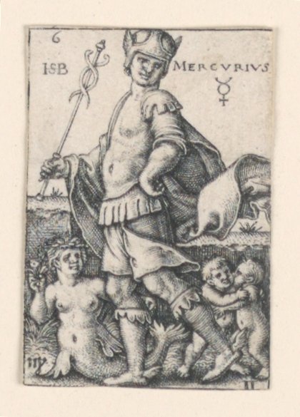 Mercury, fra The Seven Planets av Hans Sebald Beham
