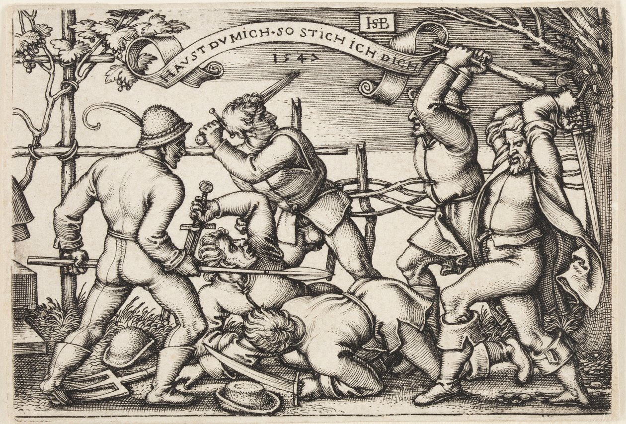Bondestrid av Hans Sebald Beham