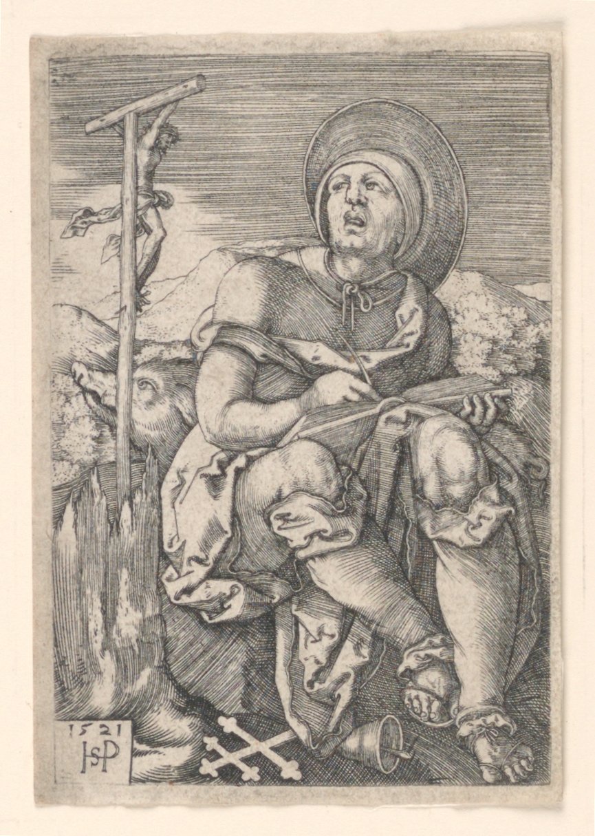 Eremitten Sankt Antonius av Hans Sebald Beham