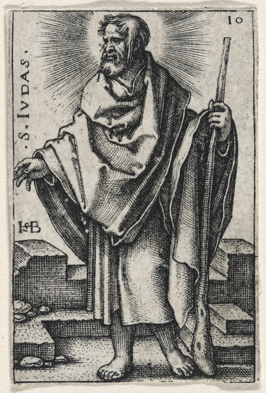 Saint Jude Thaddeus, 1541-46 av Hans Sebald Beham