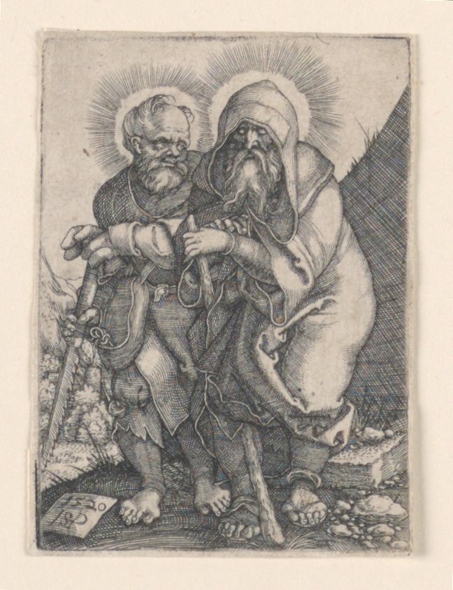 Saint Simon og Saint Thaddeus av Hans Sebald Beham