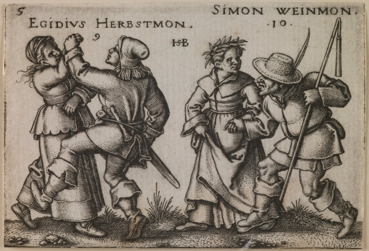 quot;September og oktoberquot; fra serien quot;Bondefesten eller de tolv månedenequot; av Hans Sebald Beham