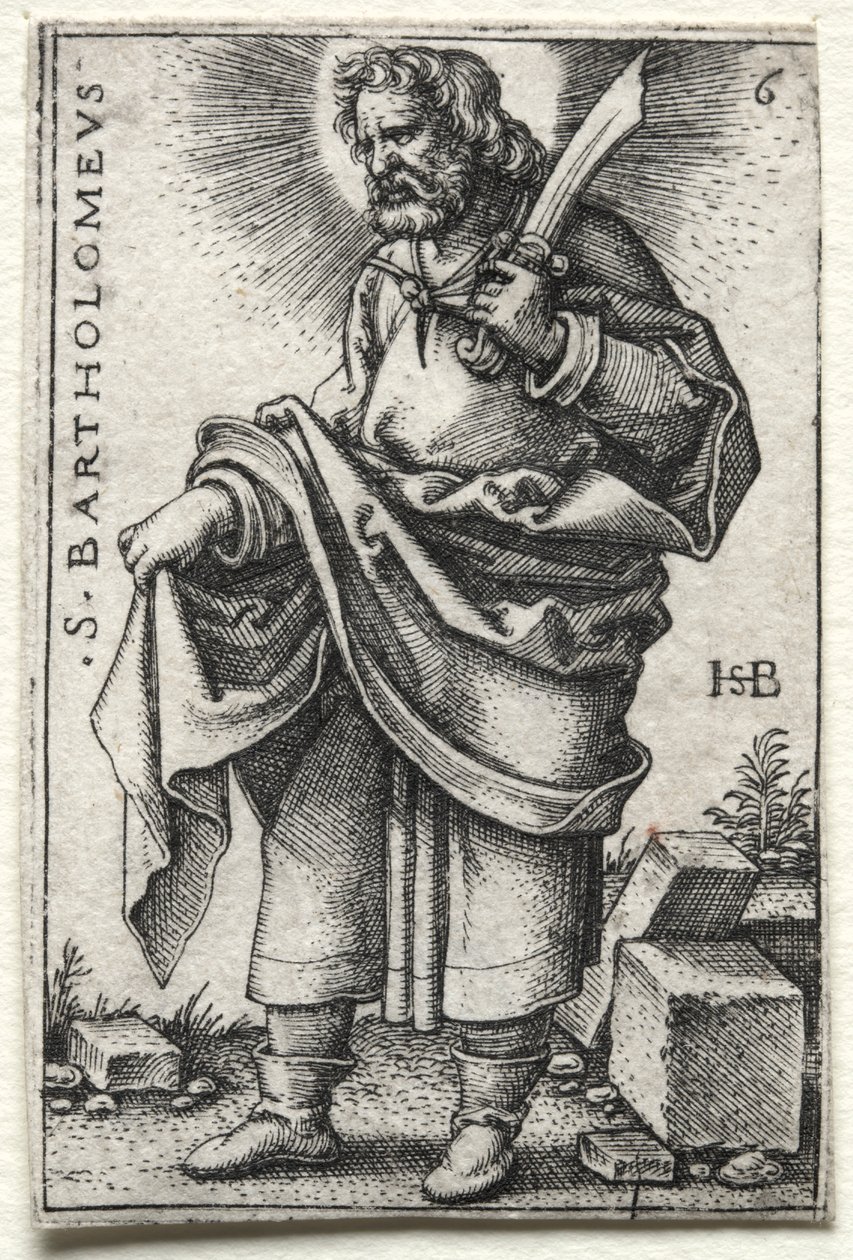 St. Bartolomeus av Hans Sebald Beham