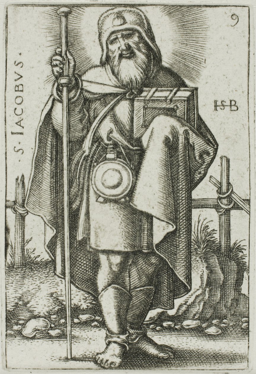 St. James Major, plate 9 fra De tolv apostler av Hans Sebald Beham