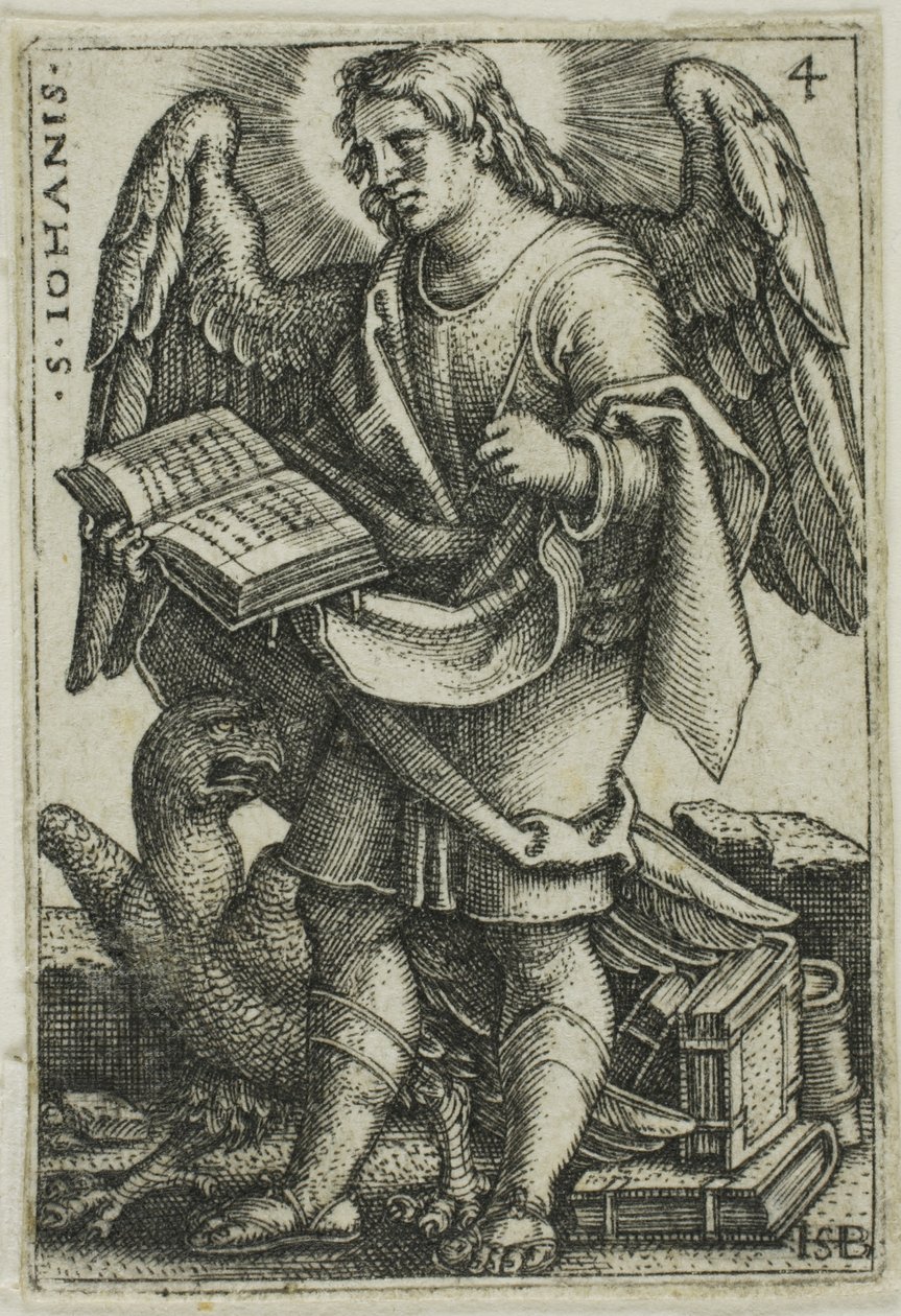 St. John, fra De fire evangelistene av Hans Sebald Beham