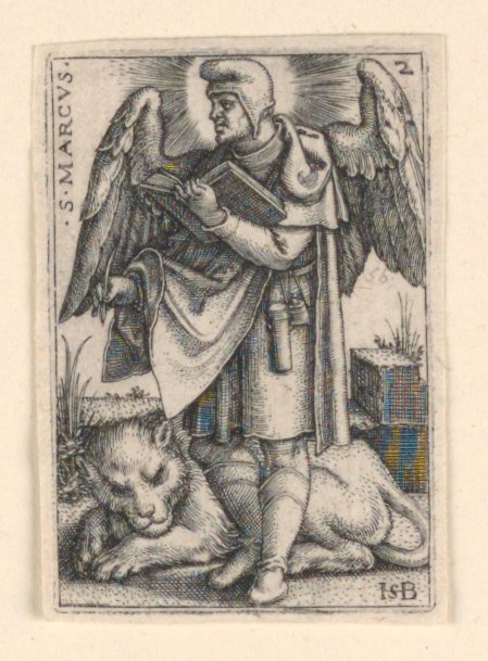 St. Mark, fra De fire evangelistene av Hans Sebald Beham