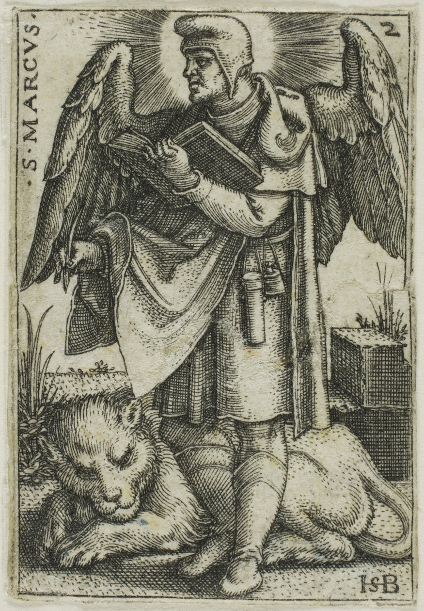 St. Mark, fra De fire evangelistene av Hans Sebald Beham