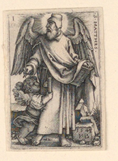 St. Matteus, fra De fire evangelistene av Hans Sebald Beham