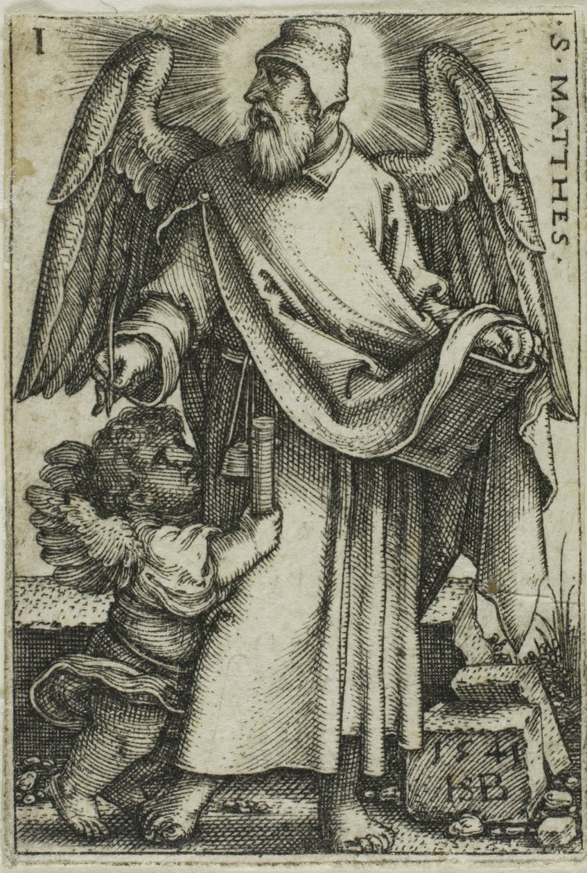 St. Matteus, fra De fire evangelistene av Hans Sebald Beham