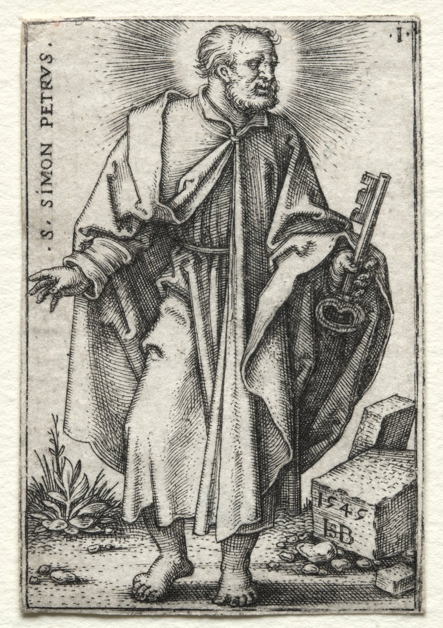 St. Simon Peter av Hans Sebald Beham