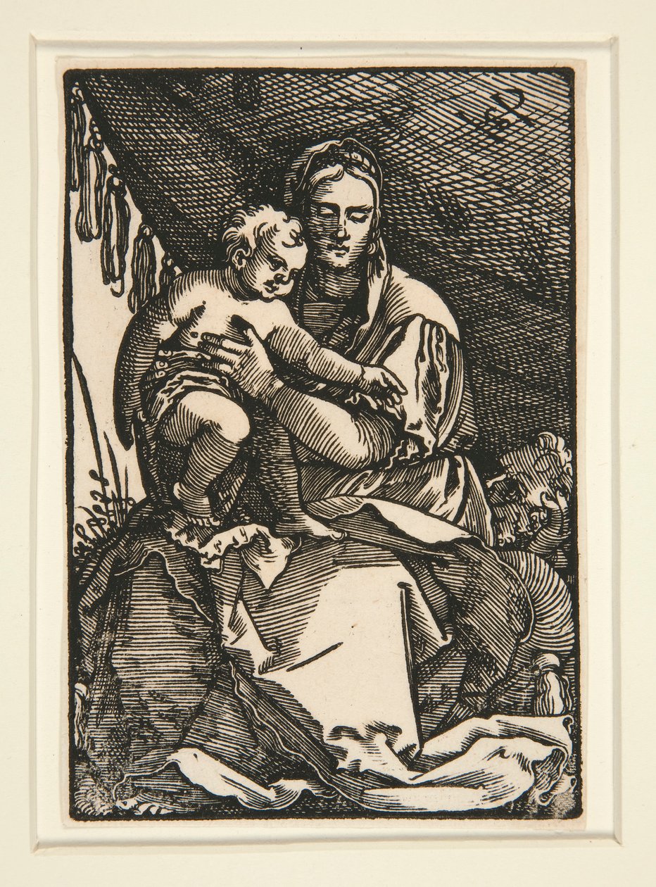 Den hellige familie under kalesjen av Hans Sebald Beham