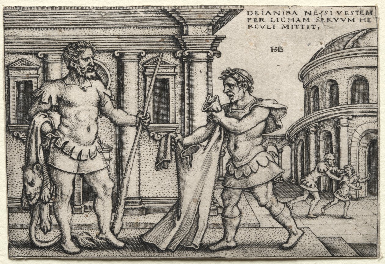 The Labors of Hercules: Hercules mottar plagget gjennomsyret av Nessus