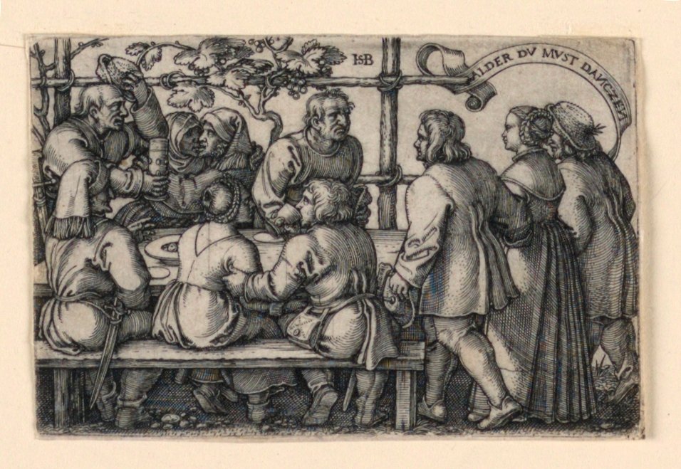 Bondefesten (Alder du must danczen) av Hans Sebald Beham