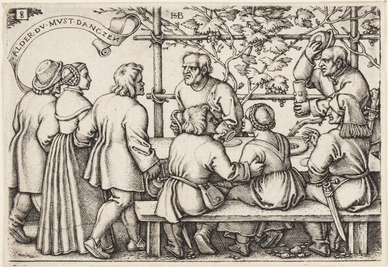 Bondefesten, eller de tolv månedene av Hans Sebald Beham