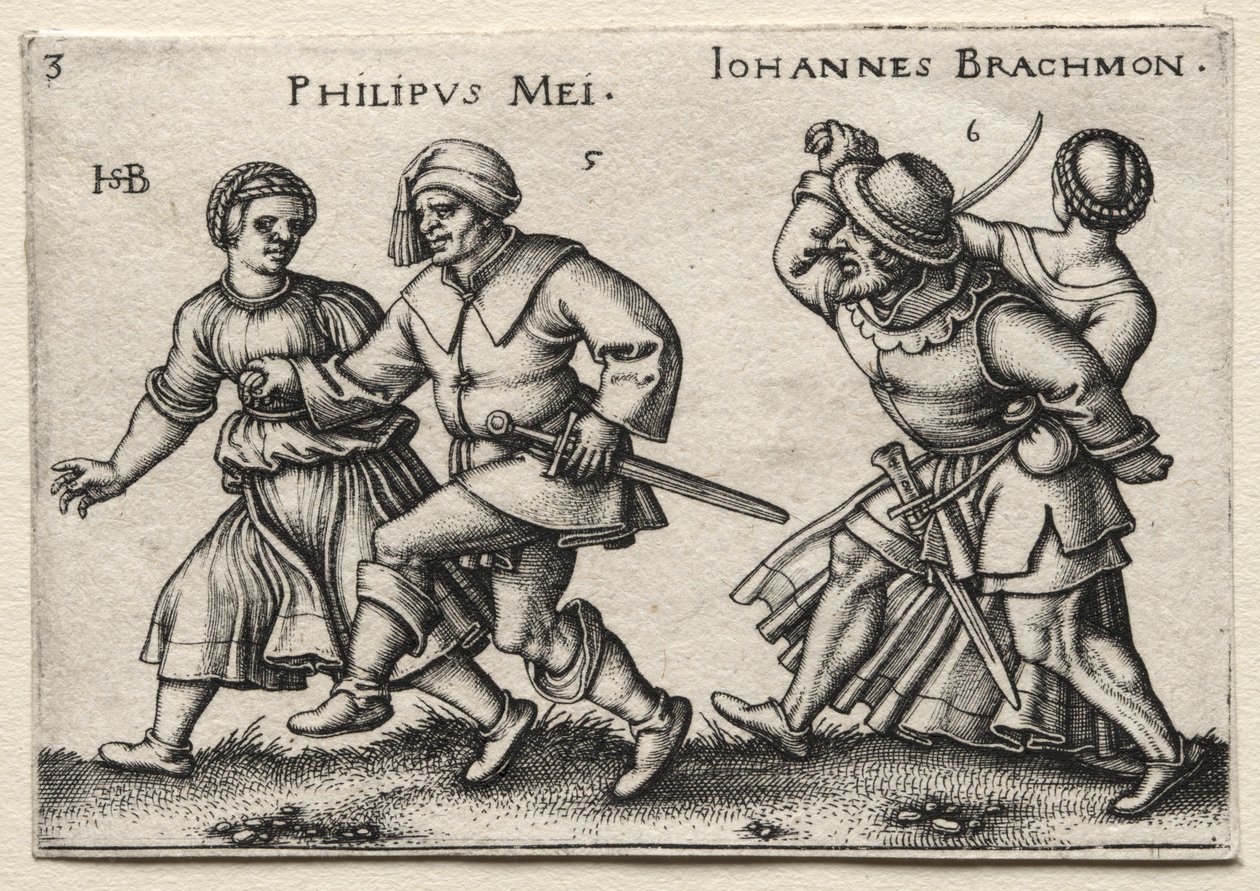 Landsbyens bryllup: Philipus Mei Johannes Brachmon, 1546. av Hans Sebald Beham