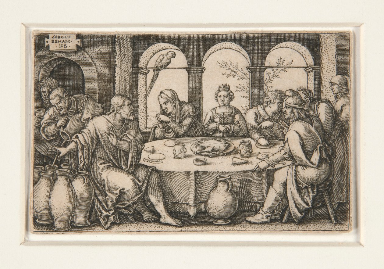 Bryllupsfesten i Kana av Hans Sebald Beham