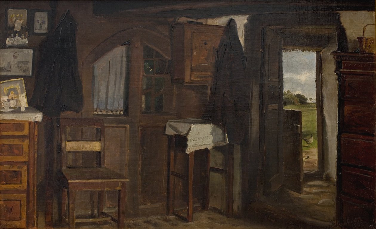 Interiør fra et våningshus av Hans Smidth