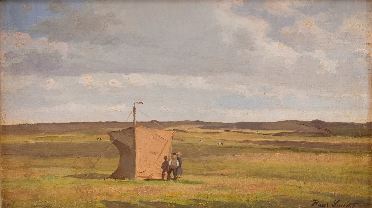 Kunstnerskjulet på myrene i Jylland av Hans Smidth