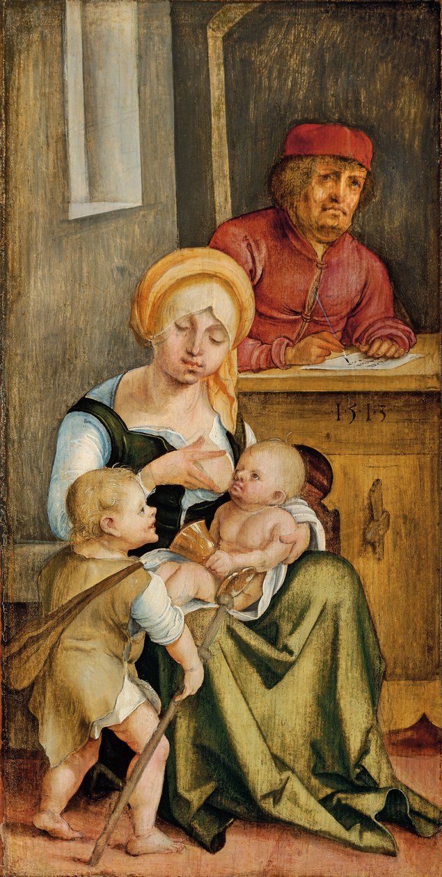 Mary Clopas og hennes familie, 1515 av Hans Suess Kulmbach