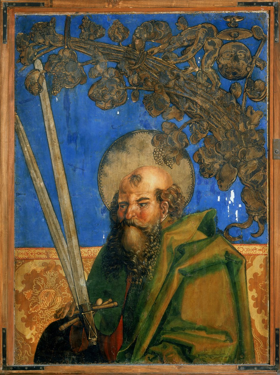 Saint Paul, detalj av historier om de hellige Peter og Paul av Hans Suess Kulmbach