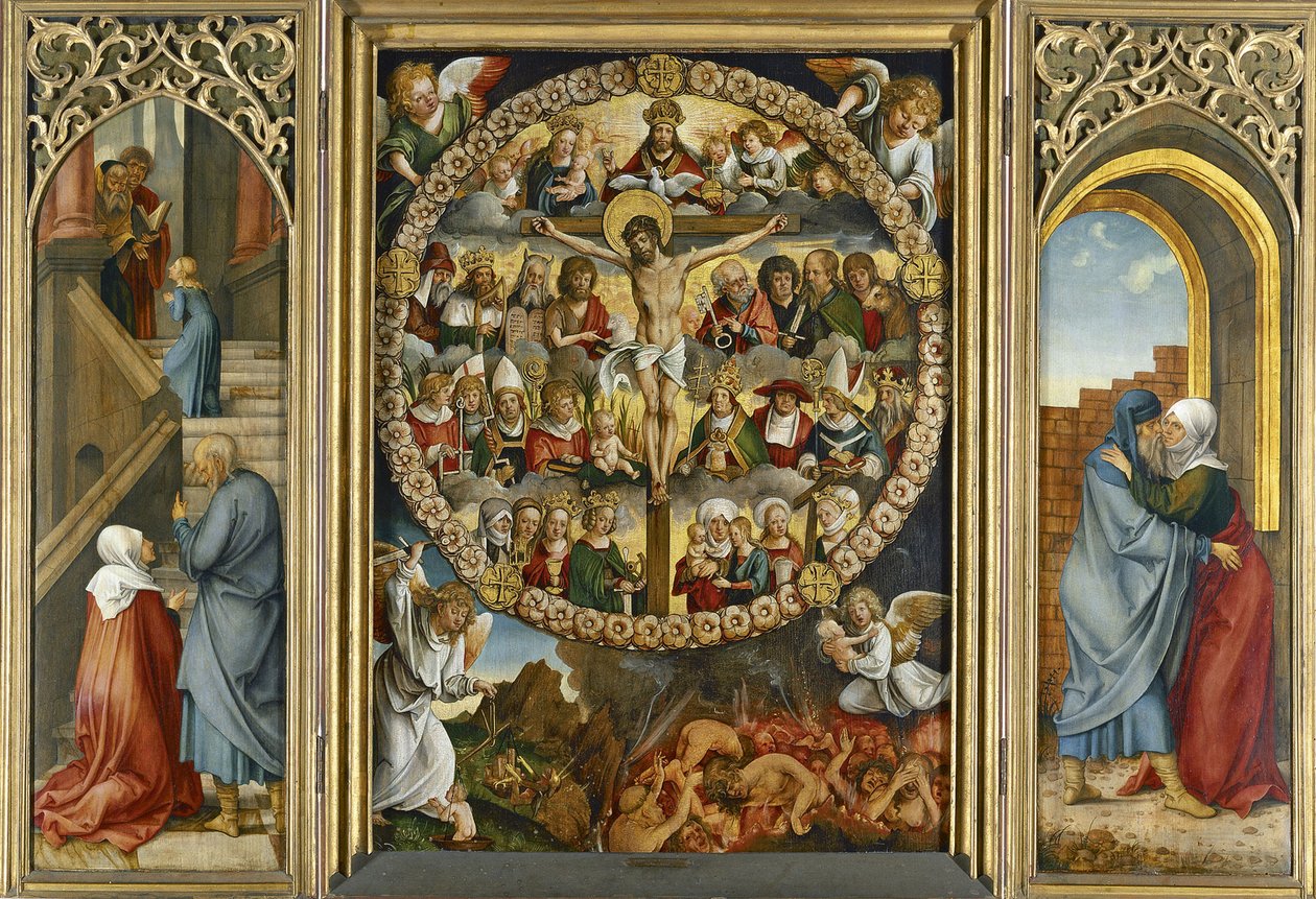 Rosenkransens triptyk av Hans Suess Kulmbach von
