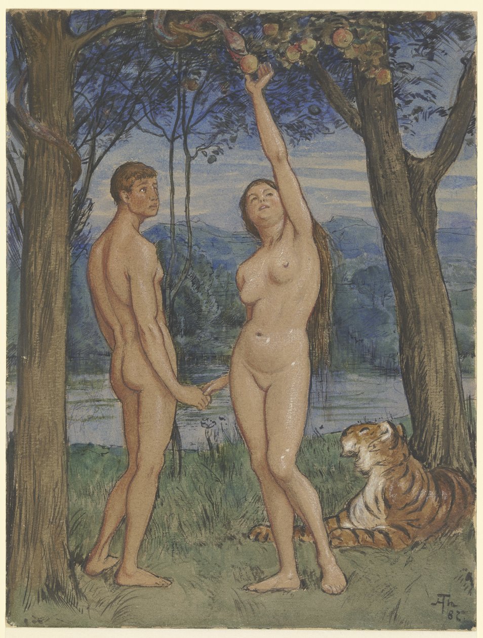 Adam og Eva av Hans Thoma