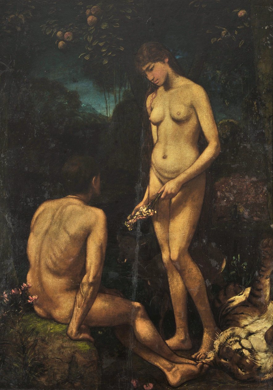 Adam og Eva av Hans Thoma