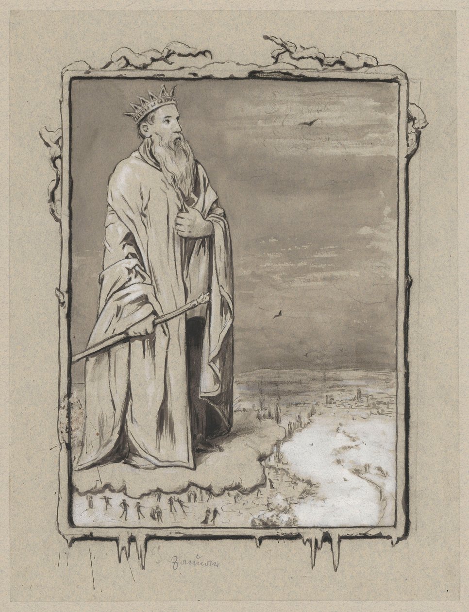 Allegori over januar av Hans Thoma