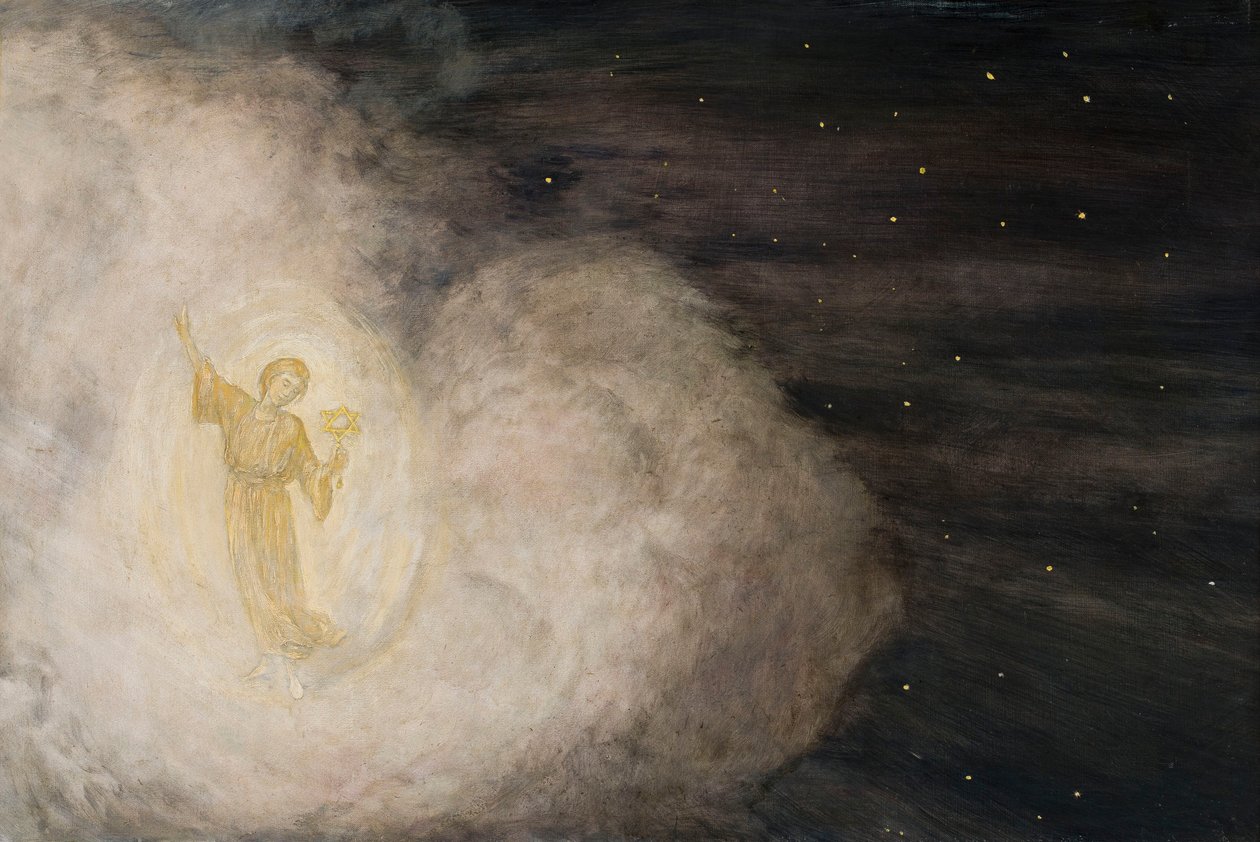 Engel med Betlehemsstjernen av Hans Thoma
