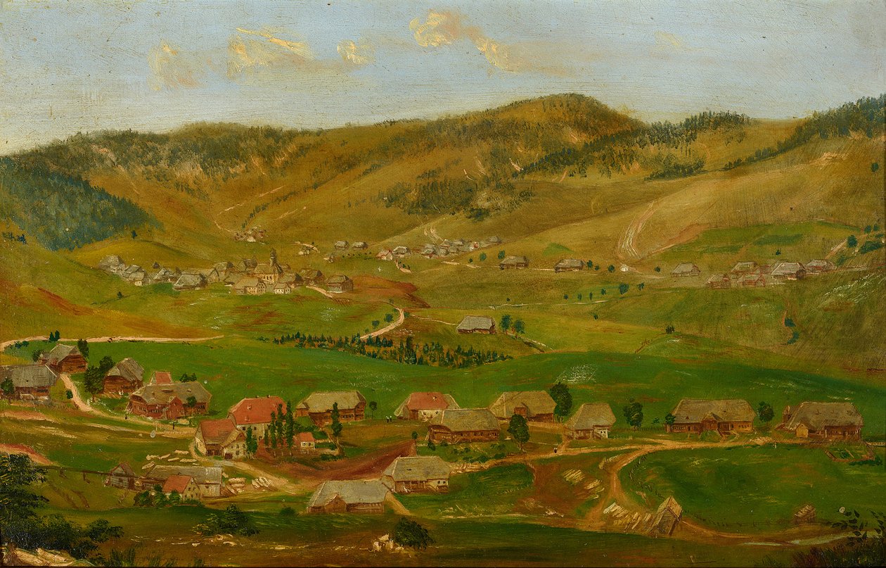 Bernau i Schwarzwald av Hans Thoma