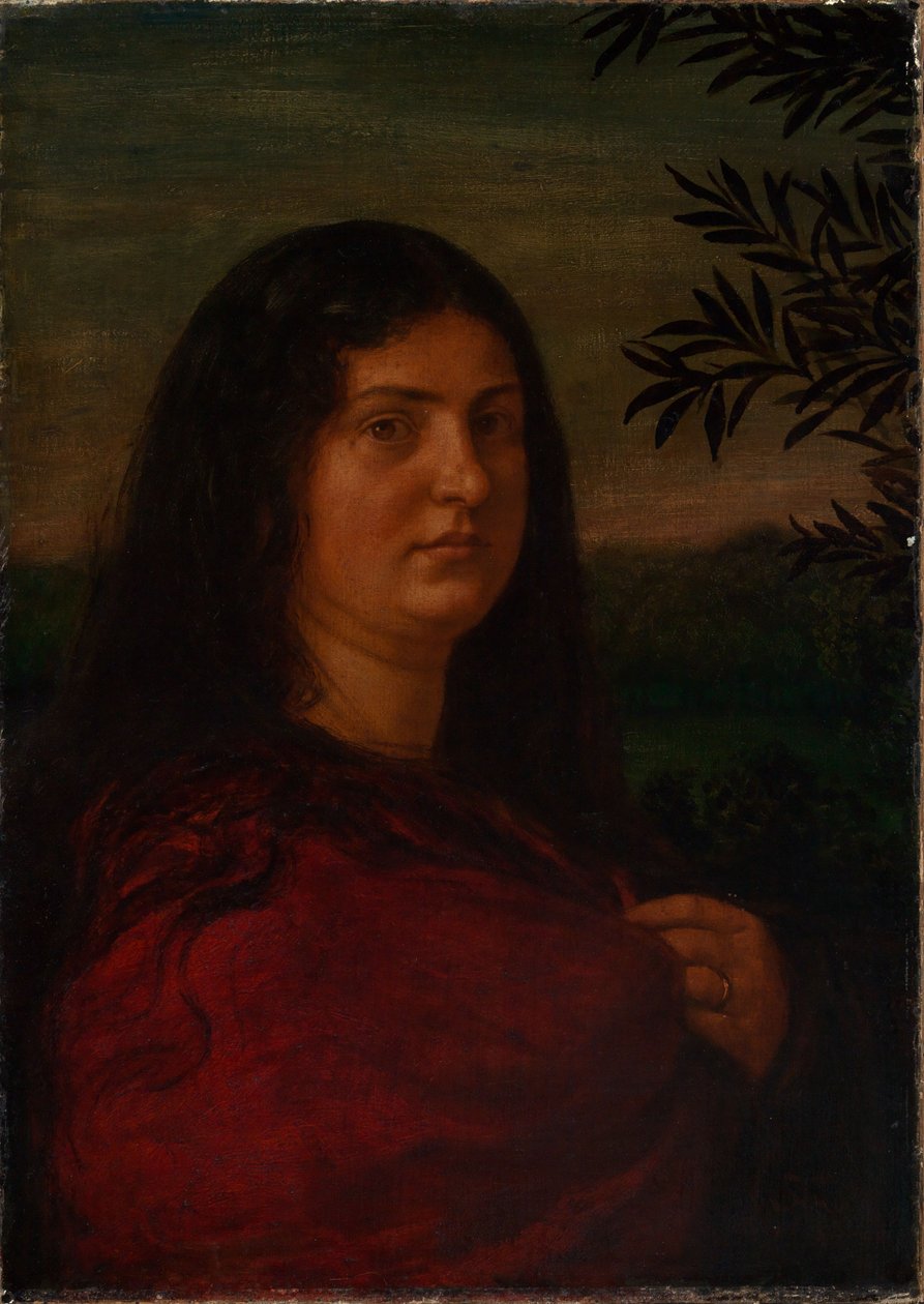 Portrett av fru Cella Thoma av Hans Thoma