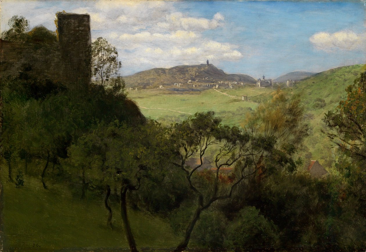 Utsikt over Falkenstein i Taunus av Hans Thoma
