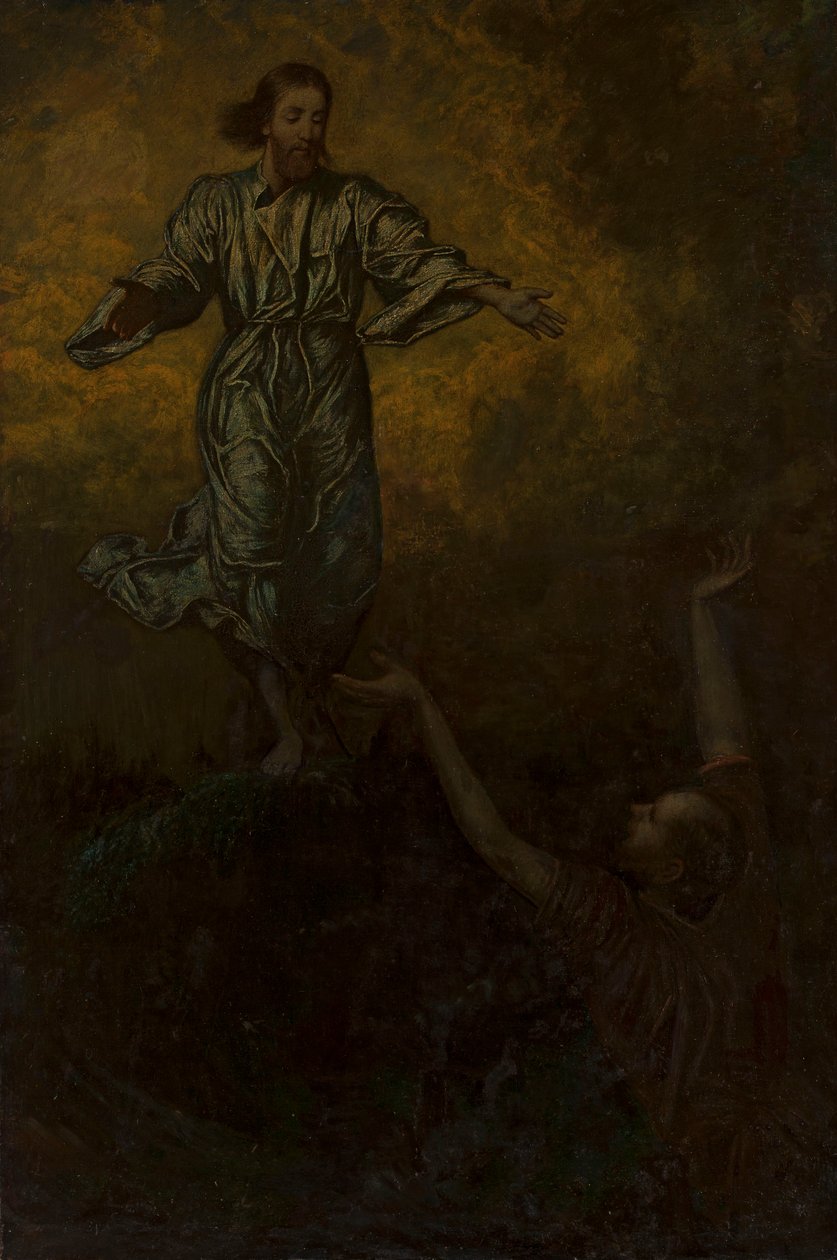 Kristus og Sankt Peter av Hans Thoma