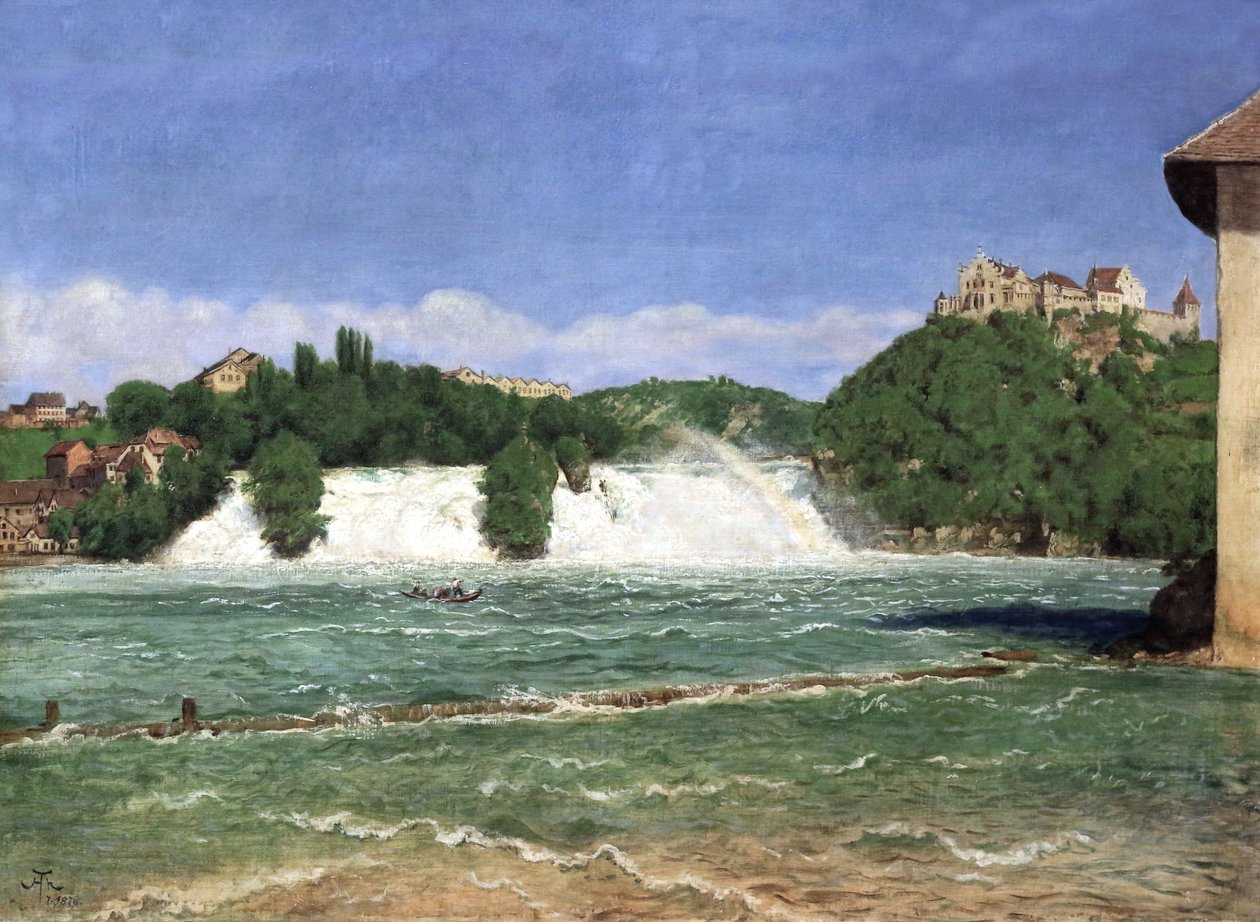Rhinfallene nær Schaffhausen av Hans Thoma
