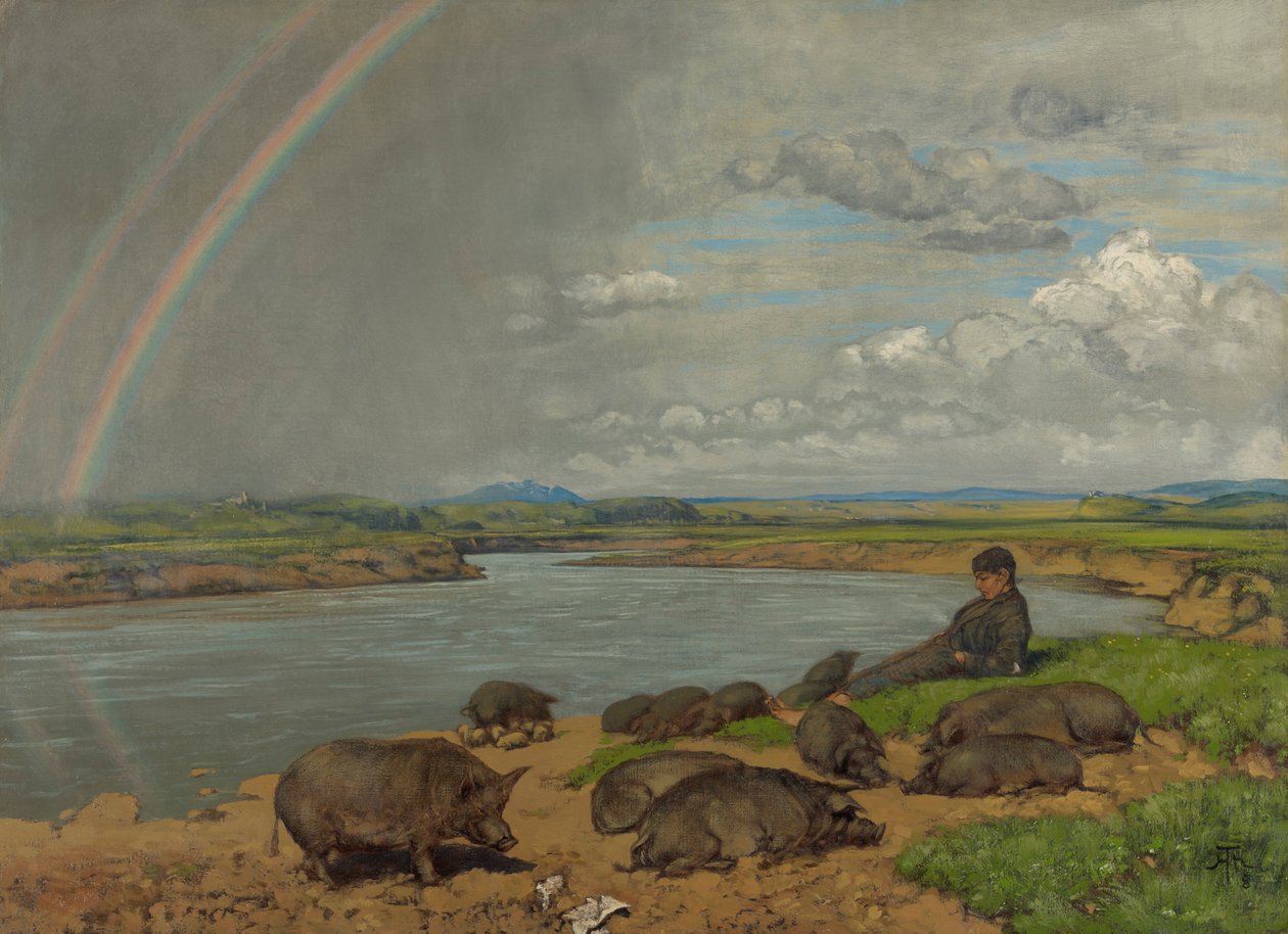 Den fortapte sønn (Svinegjeteren) av Hans Thoma