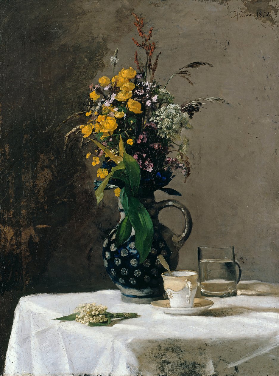Bukett med markblomster av Hans Thoma