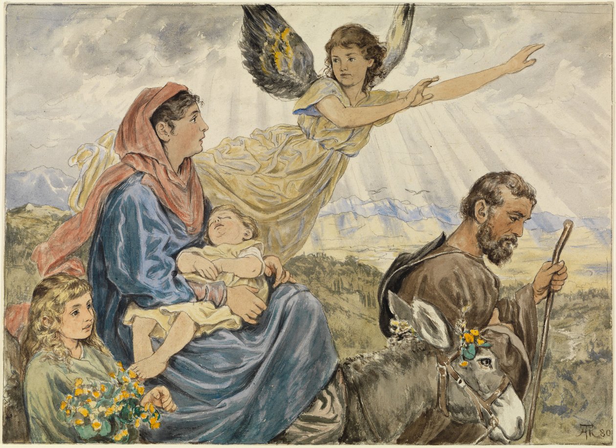 Flukten til Egypt av Hans Thoma