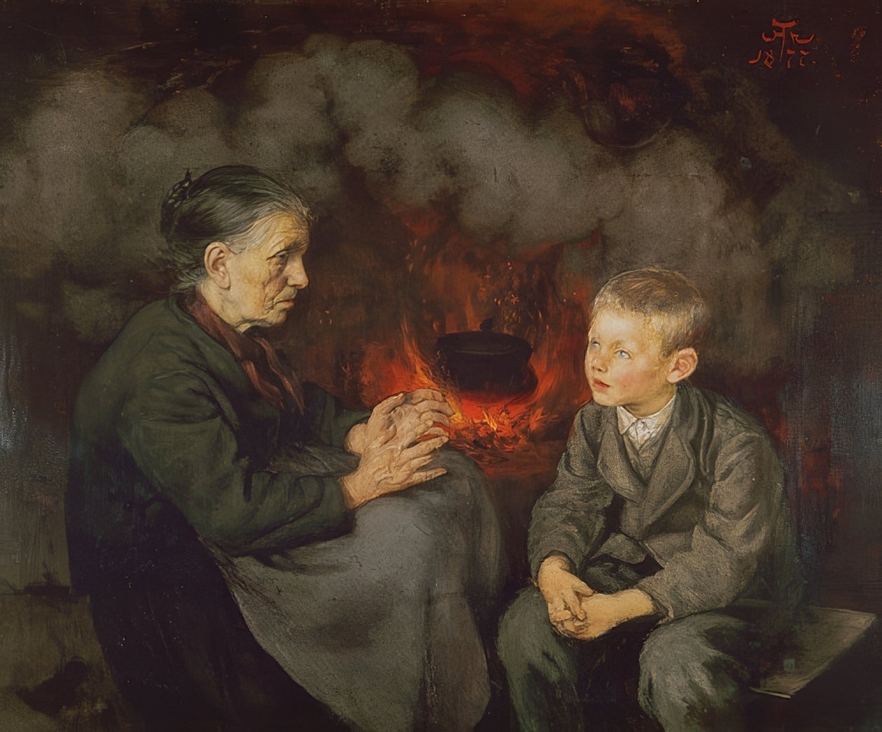 Bestemor forteller eventyr av Hans Thoma