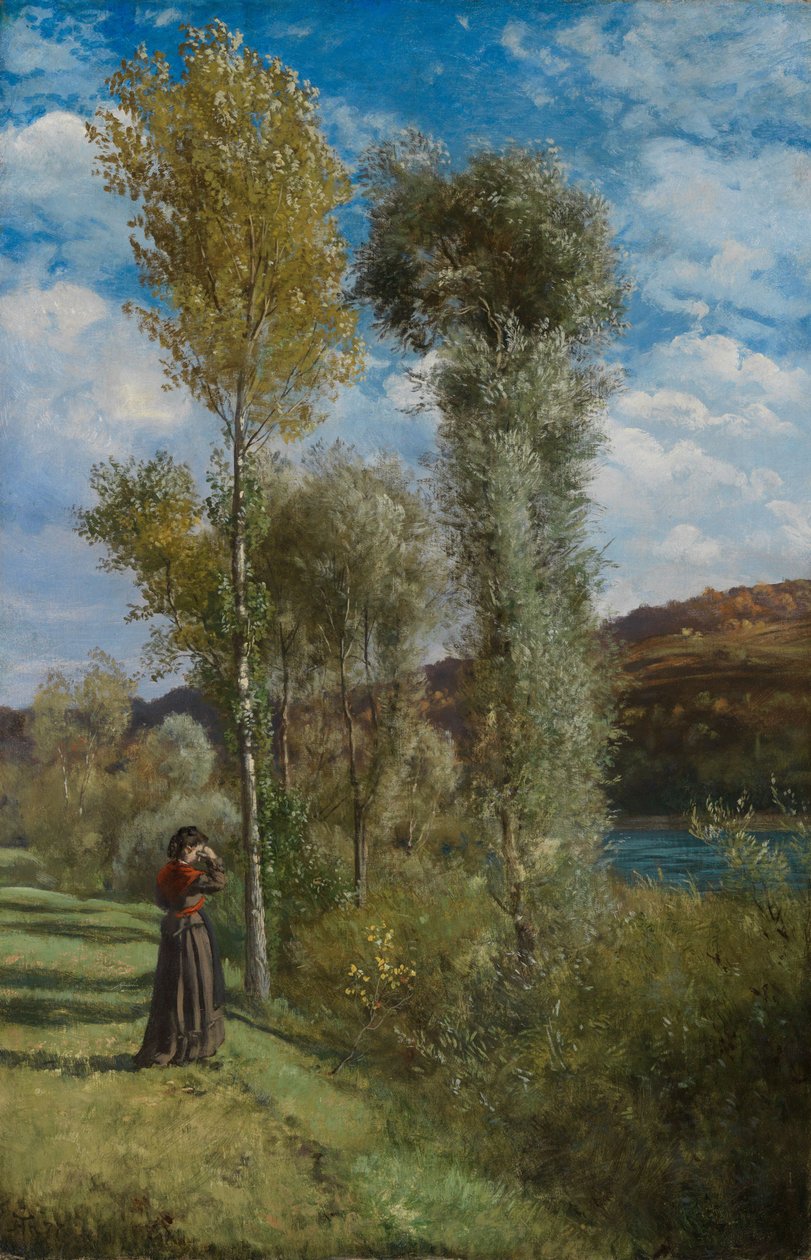 Høstdag ved Øvre Rhinen av Hans Thoma