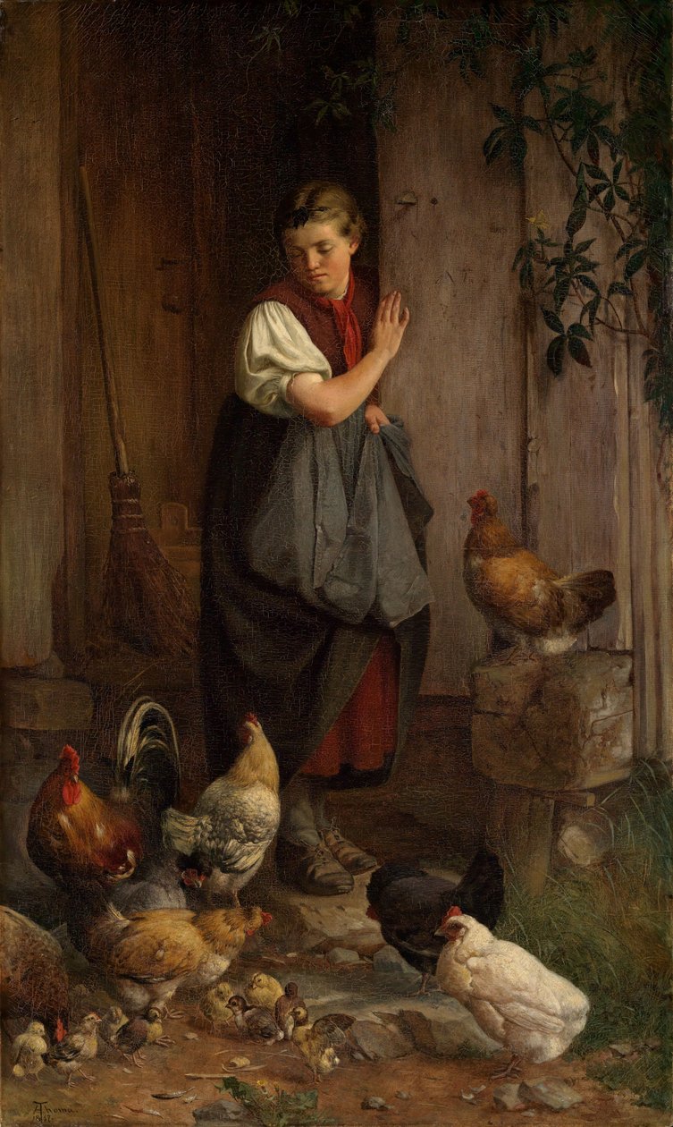 Fôring av høns av Hans Thoma