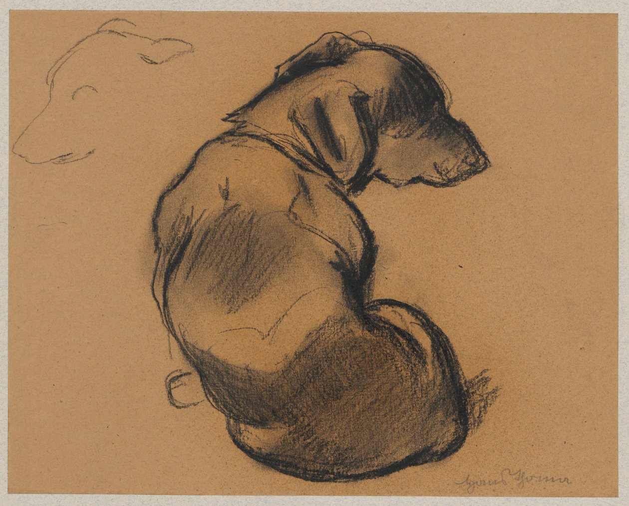 Dachshund av Hans Thoma