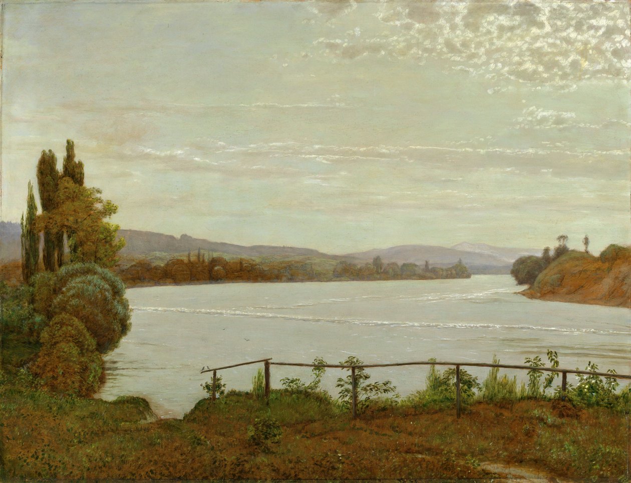 Morgen ved Øvre Rhinen nær Säckingen av Hans Thoma